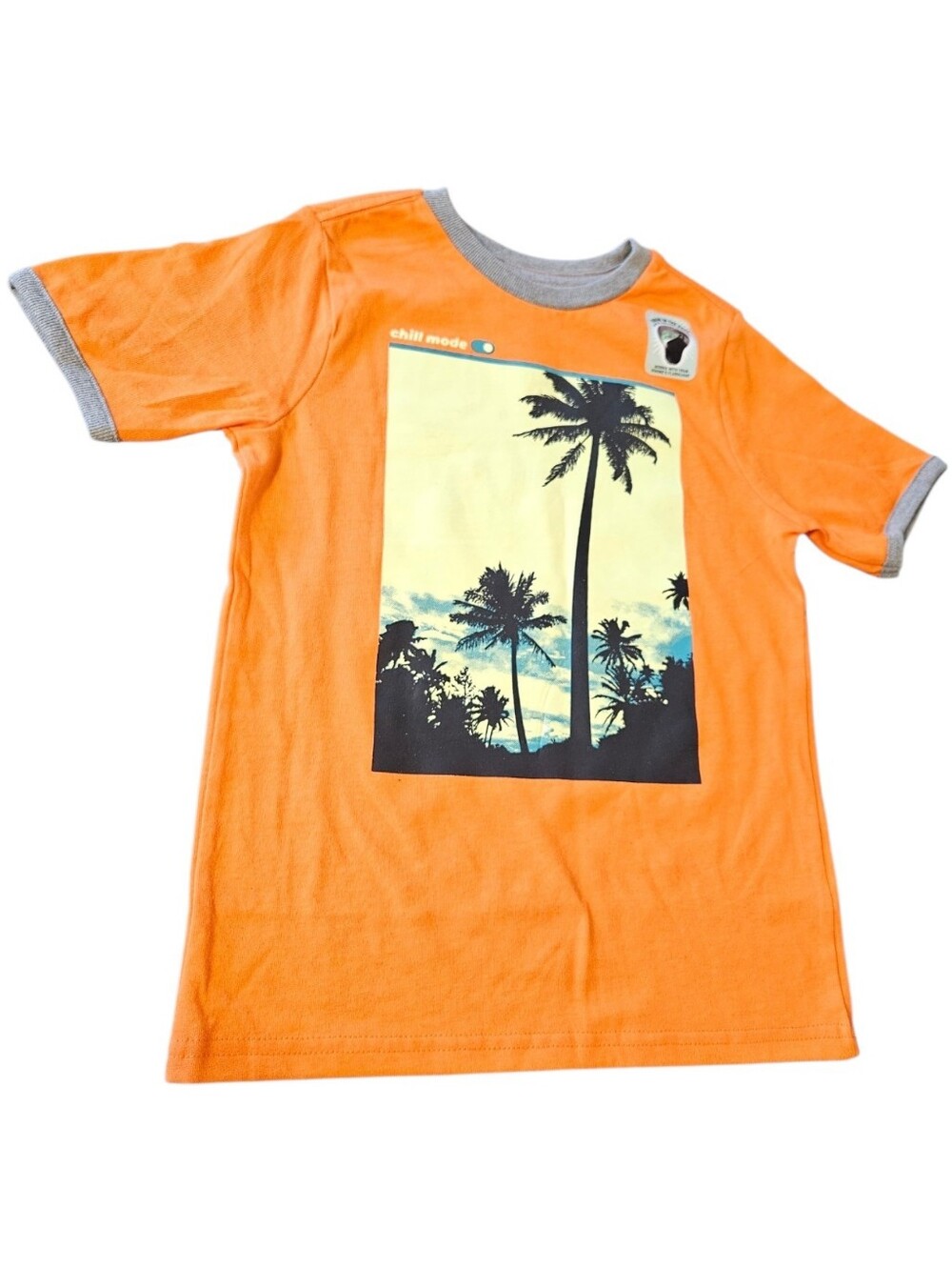Draw in the dark palm treet tshirt